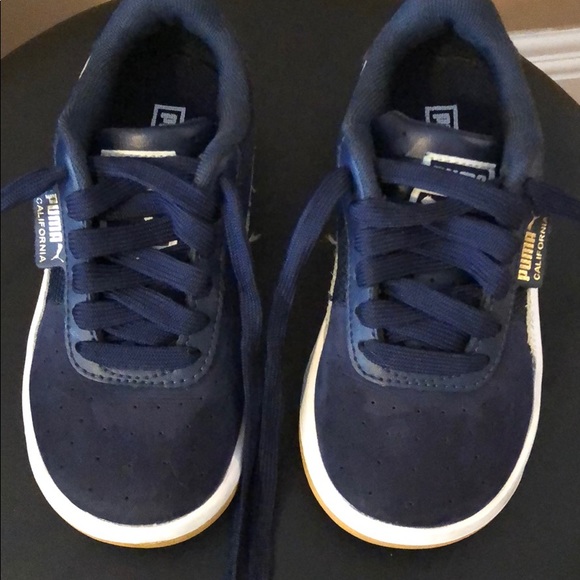 Navy blue toddler boy sneakers - Picture 1 of 5